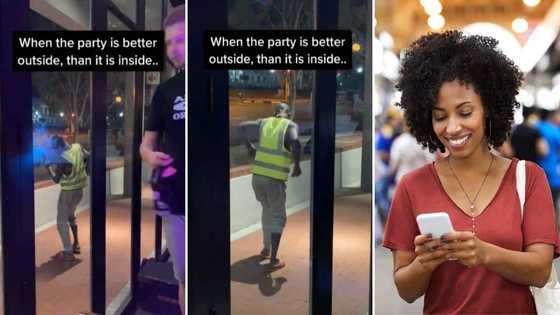 "He is the party": Video of car guard dancing outside nightclub while on duty is a whole vibe