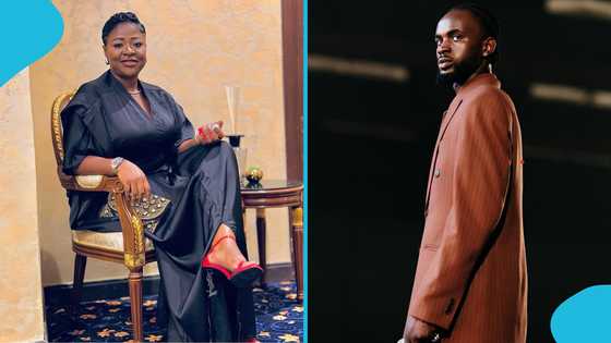 Portia Asare dances and sings Black Sherif's song in plush mansion
