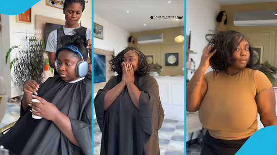 24-year-old GH actress Maame Serwaa swoons over new look: "Growing up in silence"