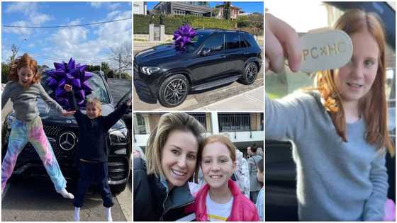 Mixed reactions as woman surprises her 9-Year-old daughter with Ghc1.6 million Mercedes Benz GL car gift