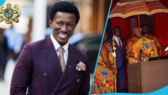 Nana Kwame Bediako flaunts riches, buys GH₵500,000 gold bar from Otumfuo, video trends