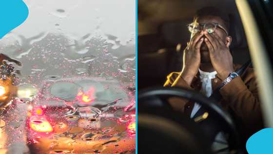 Sakomono road gets flooded as some drivers continue to risk their lives