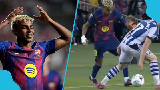 Lamine Yamal destroys Real Sociedad defender, pulls off filthy nutmeg