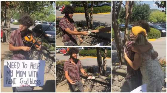 Son looking for way to raise money for mother’s rent gets surprise over GHc5k from 'oyinbo' lady