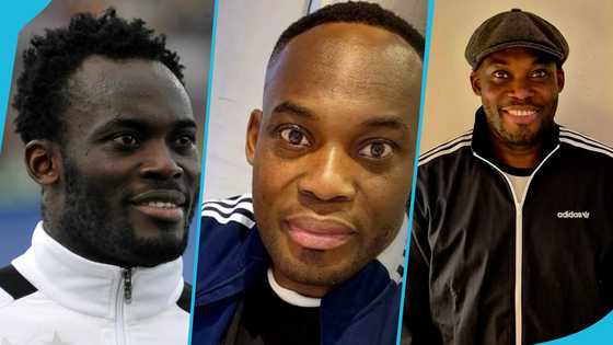 Michael Essien applies "thick yomo" after getting a new haircut: "The barber is not good"