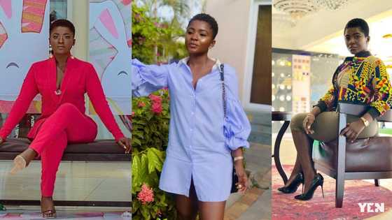 Sports girl: Ahuofe Patri dazzles in 3 photos dressed as a tennis player; fans hail her