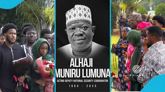 Alhaji Muniru Mohammed Lumuna: Late Minister's Kids Lay Wreaths, Mark His Birthday With Tears