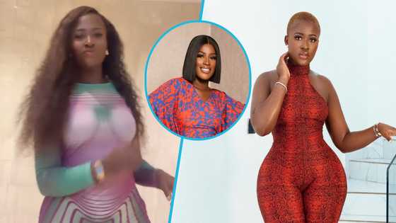 Fella Makafui dresses decently in a stylish maxi dress and expensive bob hairstyle: "Always on point"