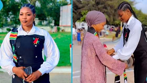 Ghanaian lady celebrates coursemate after bagging her first degree: "Best friends for life"