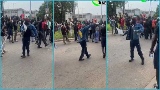 OccupyJulorbiHouse: Protestor shows marvellous dance moves at demonstration