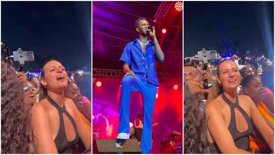 Black Sherif Concert: Obroni Lady Sings Blacko's Songs Word For Word At Mozama Disco Concert