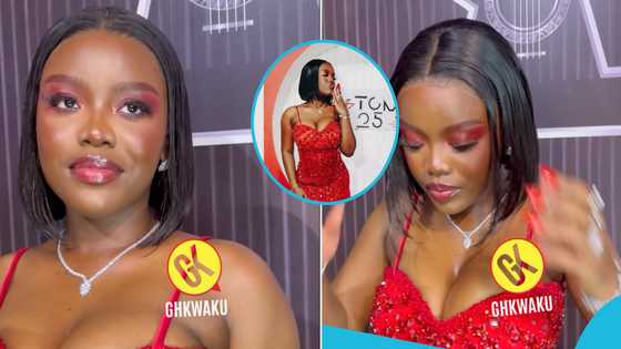 TGMA 24: Ghanaians blast Gyakie's makeup artiste for her epic makeup failure: "She rub lipstick on her face"