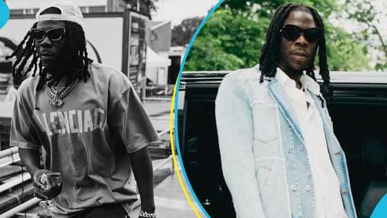 Stonebwoy flies out with his management team and bodyguards, chills with them in Belgium