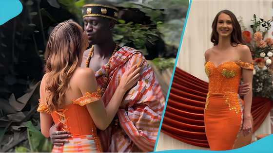 Obroni bride sings Daddy Lumba's song word for word in Ghana, video