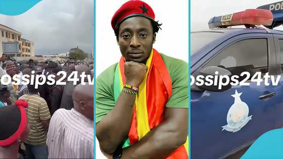 Chairman Wontumi’s arrest: Ralph St Williams hides in police car during melee with NPP supporters