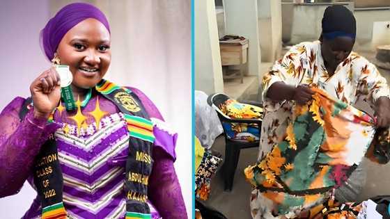 Ghanaian university graduate turns Fabric seller in the market: "Ɔbra ne Woara bɔ"