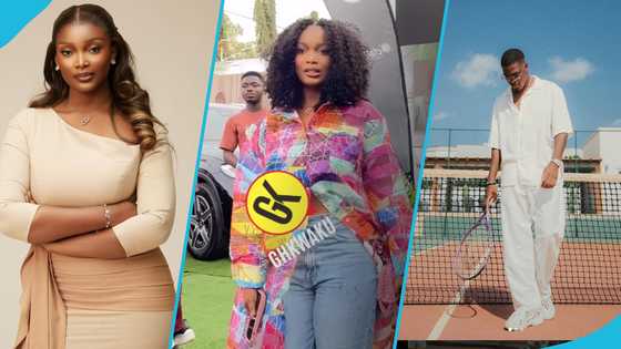 Sharaf Mahama's rumoured girlfriend Jasmine Djang looks terrific in a stylish long dress and jeans