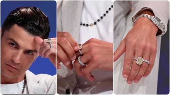 Ronaldo spotted wearing engagement ring alongside a Rolex wristwatch worth over GHc4m
