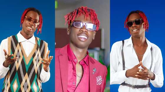 Skit maker Made In Ghana flaunts plush car in photos; fans happy for him