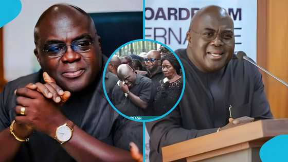Julius Debrah in Tears, Breaks Down as National Mourning for Helicopter Crash Victims Begins