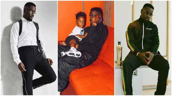 Handsome boy: Sarkodie's son looks all-grown as he drips in new stylish photos with dad, fans love his swag