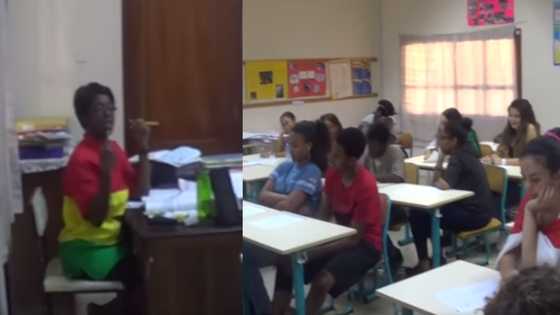 Video of foreign students learning Twi in class goes viral online
