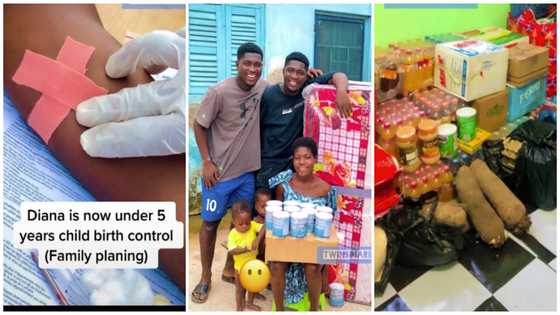 Poor 17-year-old Ghanaian girl with 2 sets of twins given rented house, shop & 5-year birth control