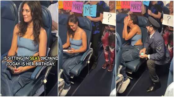 Pilot proposes to girlfriend on the same plane they first met, video goes viral
