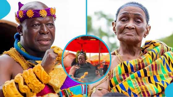 Otumfuo Osei Tutu II arrives at Manhyia Palace in style, mourners watch in awe, video