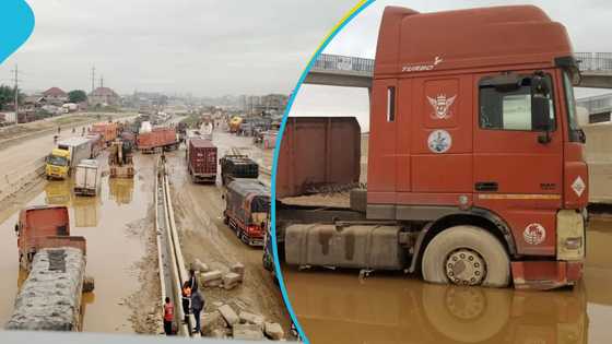 Ofankor-Nsawam road turns into hell as commuters spend 2 days in traffic