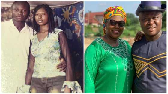 Photo captures Ghanaian couple's massive transformation after 15 years of marriage