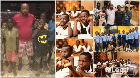 Kind man puts smiles on street kids' faces, gives food and enrols them in school, beautiful photos pop up