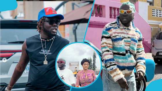 Showboy’s pretty girlfriend turns heads at Fella Makafui’s new shop opening