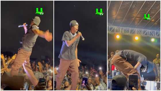 Larruso Does Energetic Performace at Ashaiman To The World; Netizens Drop Funny Reactions