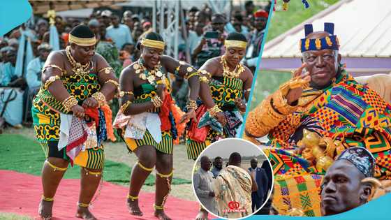 Otumfuo Osei Tutu II departs Ghana for short vacation abroad, airport video trends