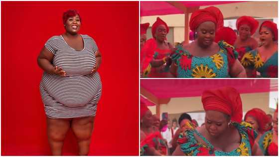 PM Reigns: Di Asa season 3 winner looks smokey hot in corseted African print dress