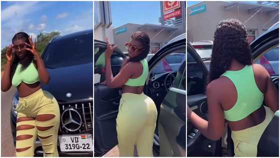 Hajia Bintu: Popular TikToker Flaunts New Mercedes Benz In Video