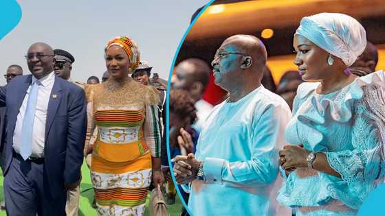 Former Second Lady Samira Bawumia takes over President Mahama's inauguration with her stylish kente gown