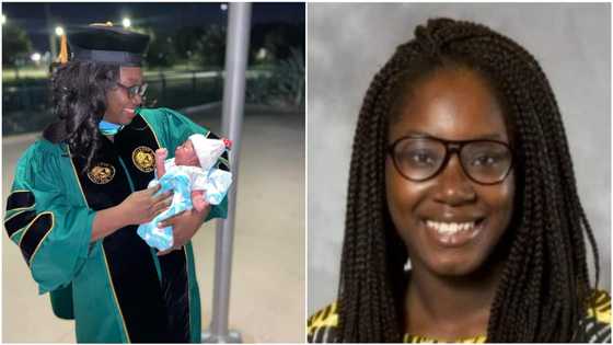 Mom graduates with PhD after being discharged from hospital with healthy baby on same day