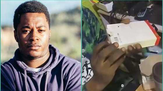 "You will make money from it": Man displays stones he found inside pack of power bank