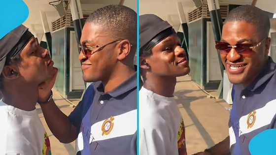 Sharaf Mahama humbles himself and vibes with random young man:"Future president"