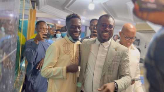 Brofoyedru: Lil Wingets many laughing at Abeiku Santana's birthday celebration with 'big' English