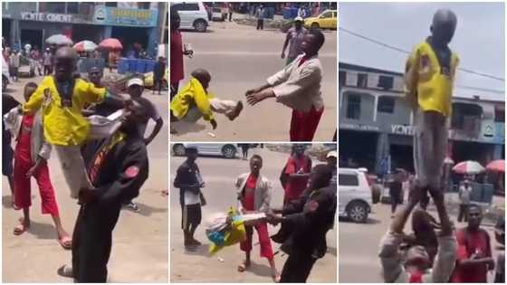 Talented kids perform stunts, throw each other up in the air, video stirs reactions
