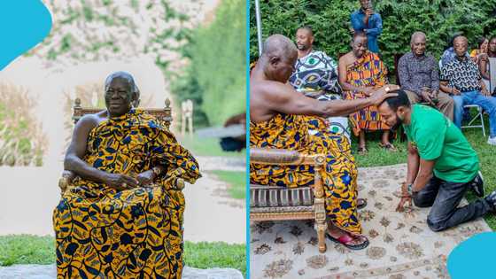 Popular Ghanaian prophet Roja receives the blessing of Otumfuo Osei Tutu II at a Maryland community gathering