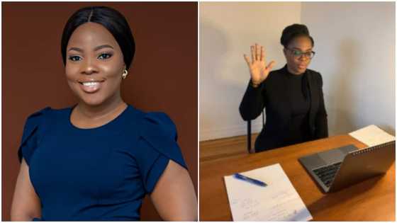 Brilliant young lady who travelled to the US becomes a lawyer in New York; many celebrate her