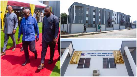 President Akufo-Addo commissions 300-bed accommodation facility for young soldiers at 37 Military Hospital