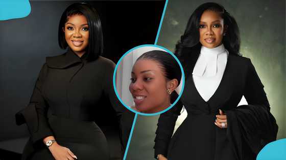 Serwaa Amihere struggles to help her niece with her Maths homework during a live TikTok broadcast, video