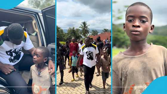 Dr Frank Amoakohene donates money and promises support to viral Lake Bosomtwe boy