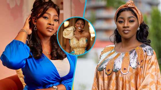 TV3 presenter Cookie Tee rocks one-hand glittering African print gown to host 2024 GMB fashion night