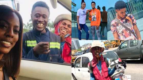 7 new photos of street hawker Nana Aba turned into presenter in 6 weeks show he's enjoying life